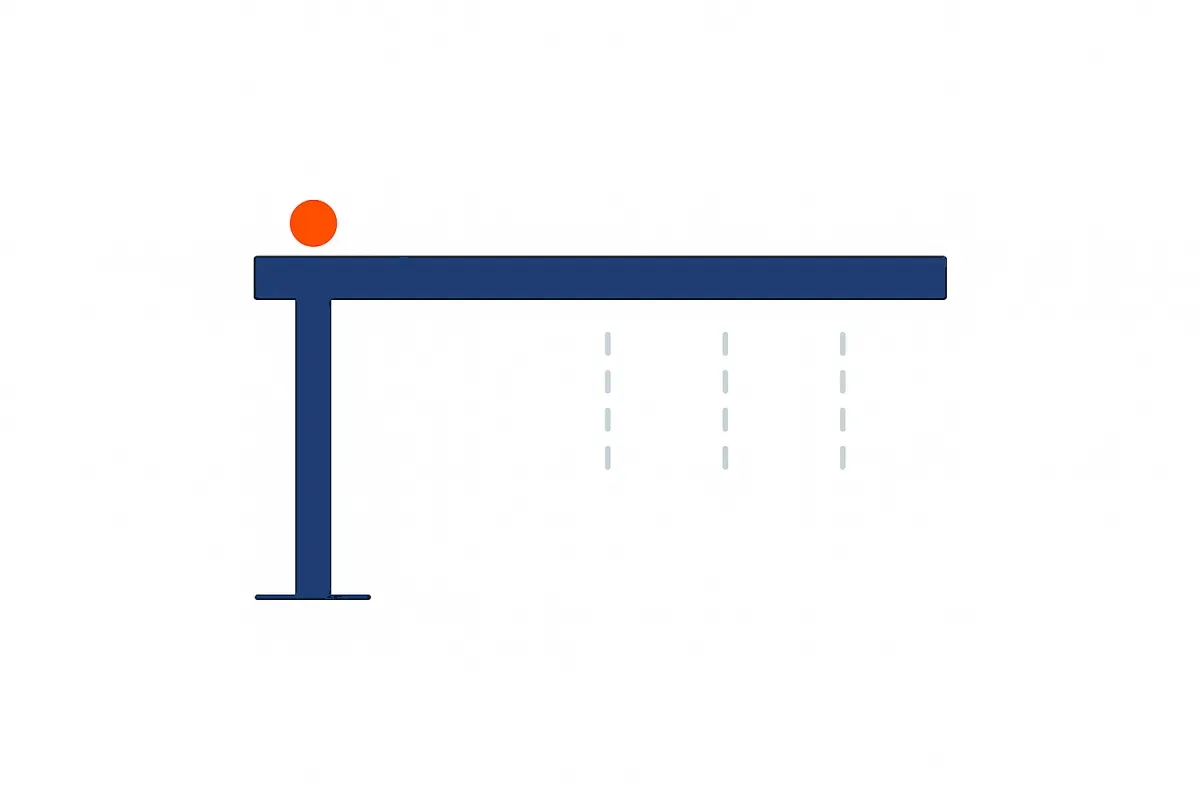 The founder holding up the firm, with nothing yet underneath the logo