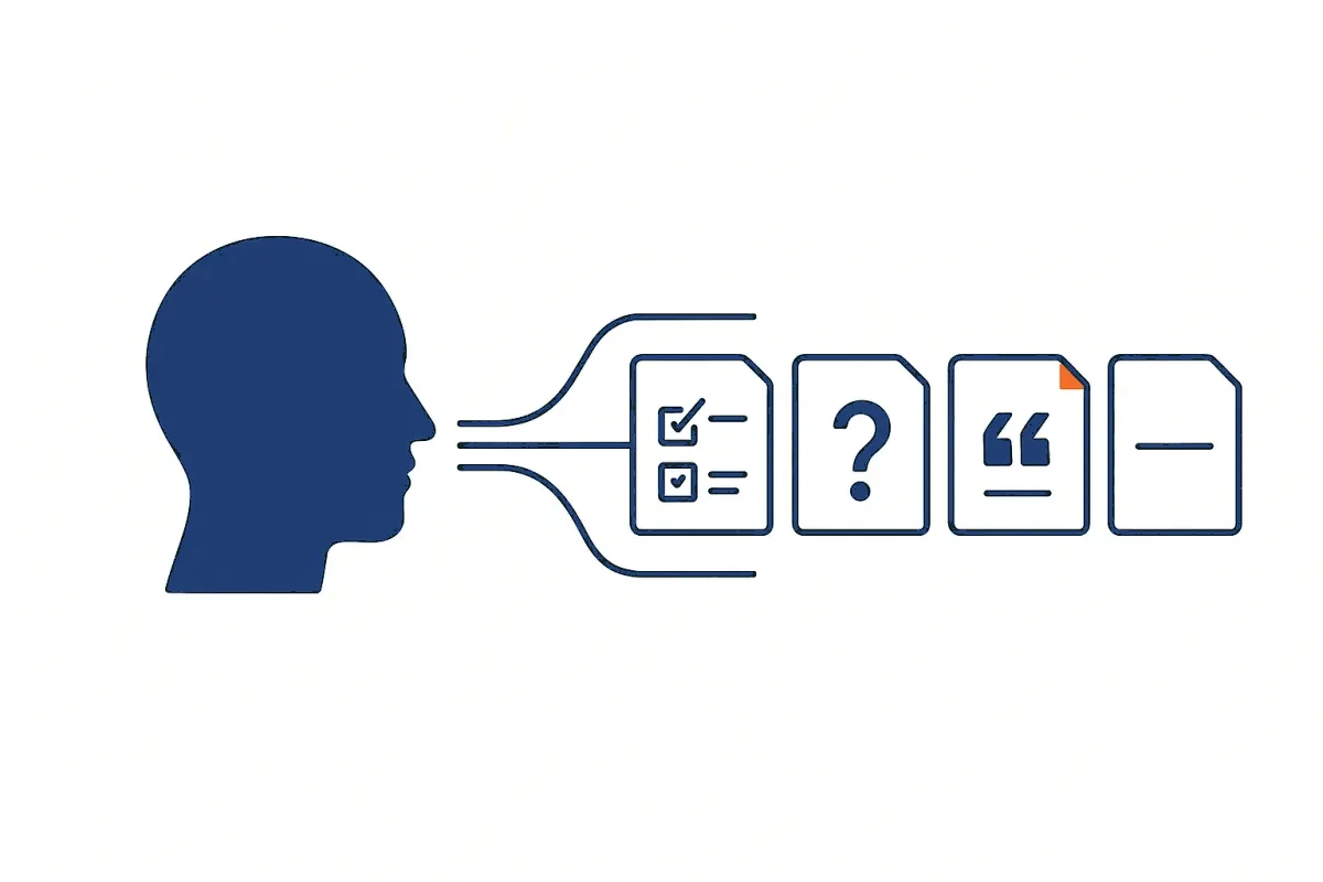 The sale, documented: from one head to four pages