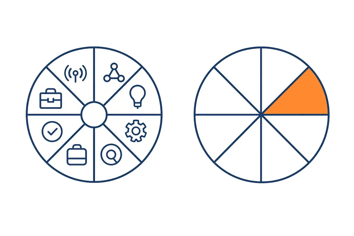 A firm offering every digital service, versus one known for one kind of client