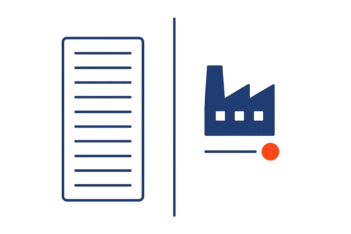 A firm listing everything it does, versus one known for one kind of company